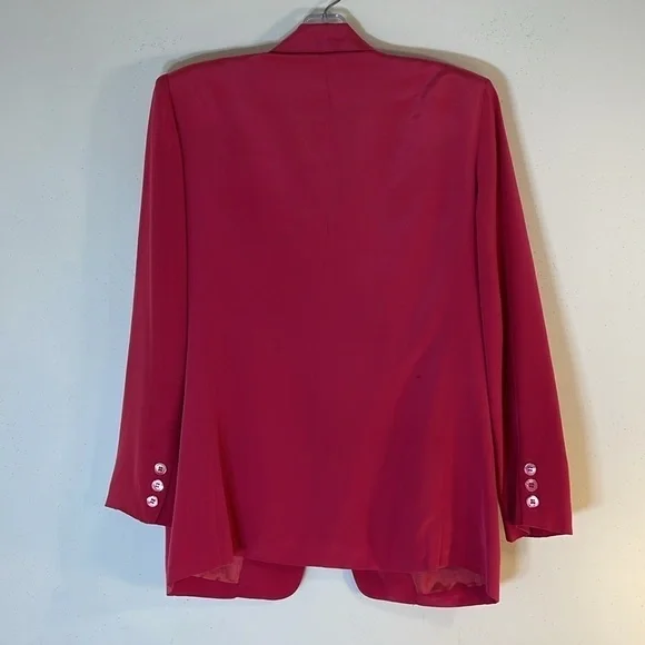 Vintage Talbots 4 Petite Pure Silk One Button Blazer. - Picture 6 of 9